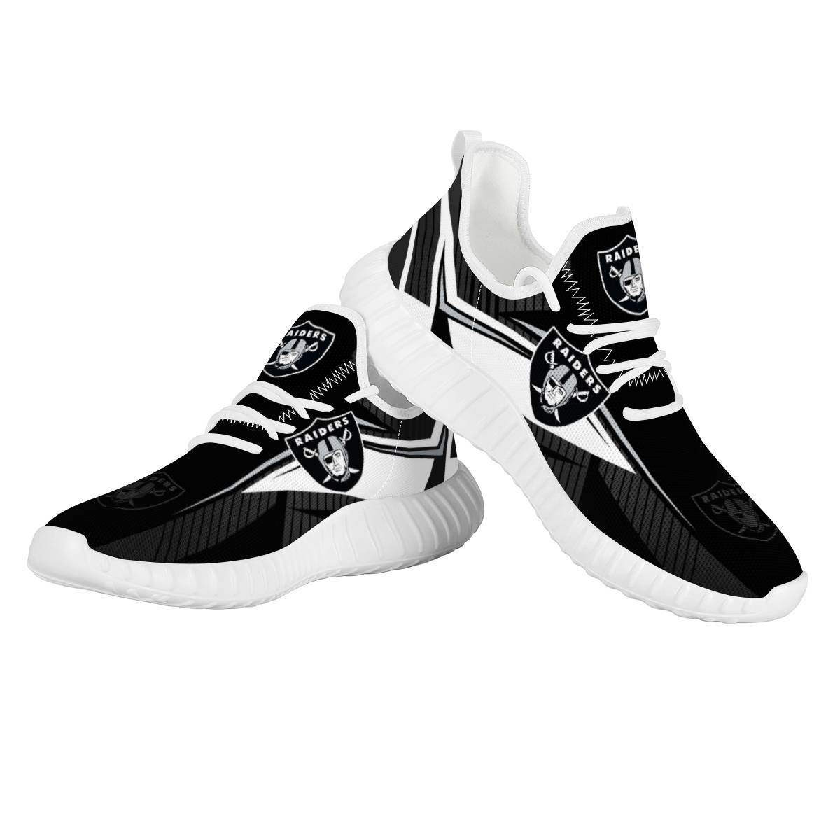 Women's Las Vegas Raiders Mesh Knit Sneakers/Shoes 002